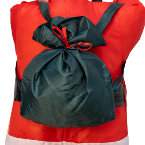 Новорічна світлодіодна декорація - Санта (Дід Мороз) 60 см на мотузці, L 1 м, дюралайт (810061)