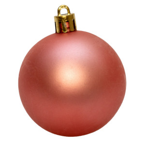 Набір ялинкових іграшок - кулі, 36 шт, D6 см, червоно-рожевий, мікс, пластик (892623)