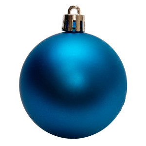 Набір ялинкових іграшок - кулі, 36 шт, D6 см, бірюзовий, мікс, пластик (892630)