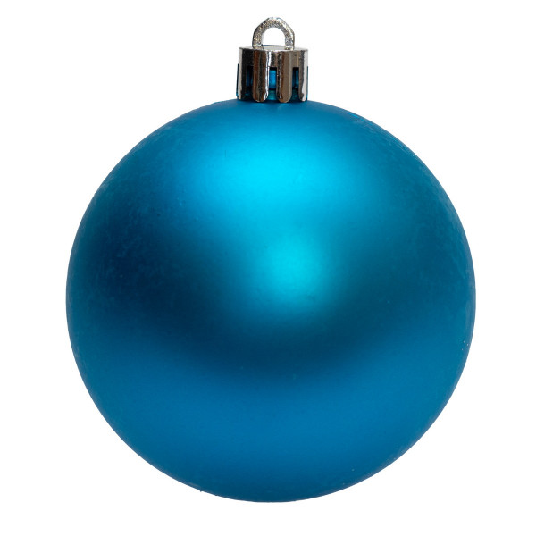 Набір ялинкових іграшок - кулі, 39 шт, D4-8 см, бірюзовий, мікс, пластик (892647)