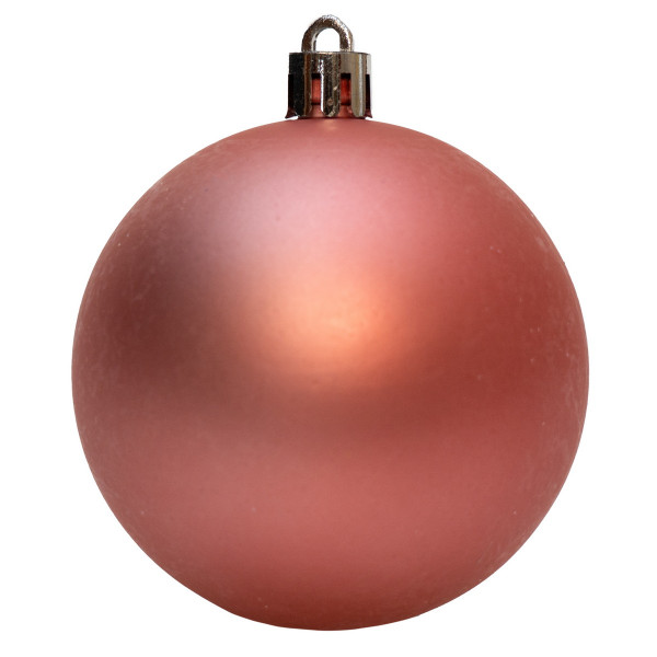 Набір ялинкових іграшок - кулі, 39 шт, D4-8 см, червоно-рожевий, мікс, пластик (892654)