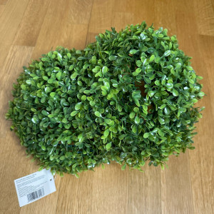 Штучна рослина кущ, Самшит, зелений, 27 см, пластик (960163)