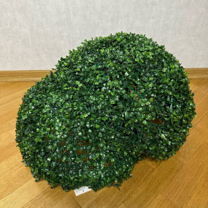 Искусственное растение куст, Самшит, темно-зеленый, 55 см, пластик (960255)