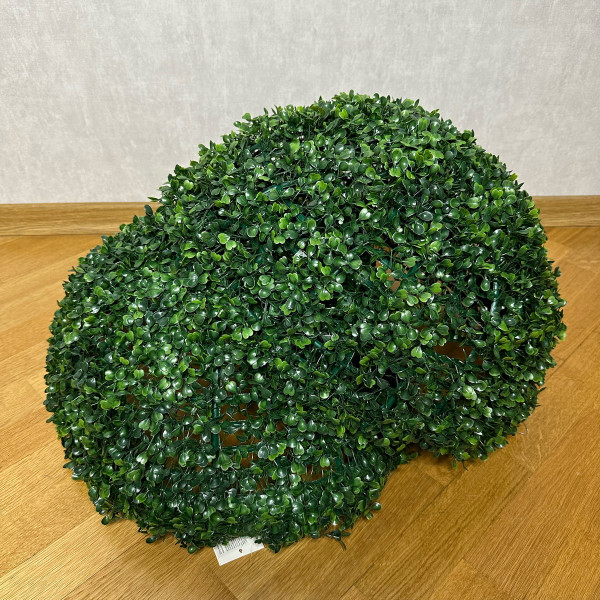 Искусственное растение куст, Самшит, темно-зеленый, 55 см, пластик (960255)