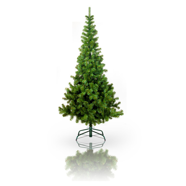 Ялинка штучна - Вікторія, 270 см, з 3 частин, металева ніжка, сосна, зелений, ПВХ (МВ-270)