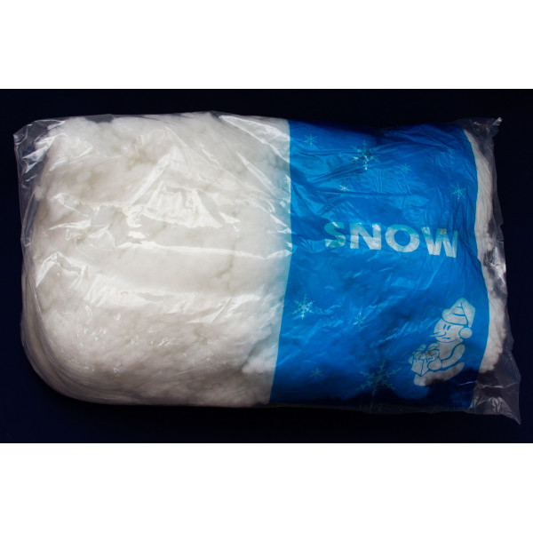 Штучний сніг, 1 упаковка, 200 г, білий, пухнастий (090341)
