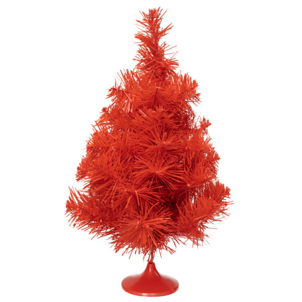 Ялинка штучна новорічна 45 см, червона, ПВХ (МАГ-45/2)
