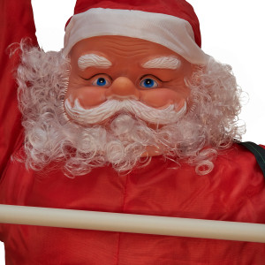 Вуличний декор Санта (Дід Мороз) 120 см, на драбині 2 м (810092)