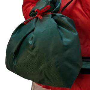 Новорічна світлодіодна декорація - Санта (Дід Мороз) на гойдалці, 60 см, L 1 м, червоний, дюралайт (810238)