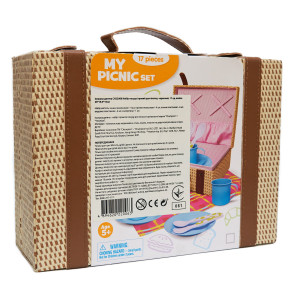 Набір ігрового посуду - пікнік, 26x19,5x10 см, червоний (CH22006)