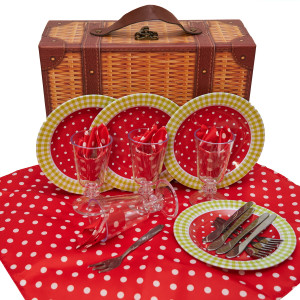 Набір ігрового посуду - пікнік, 26x19,5x10 см, різнокольоровий (CH52016)