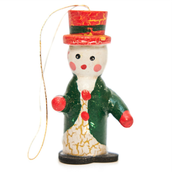 Набір ялинкових іграшок - дерев'яні фігурки, 6 шт, 14x14 см, різнокольоровий, дерево (060153)