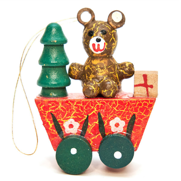 Набір ялинкових іграшок - дерев'яні фігурки, 6 шт, 14x14 см, різнокольоровий, дерево (060153)