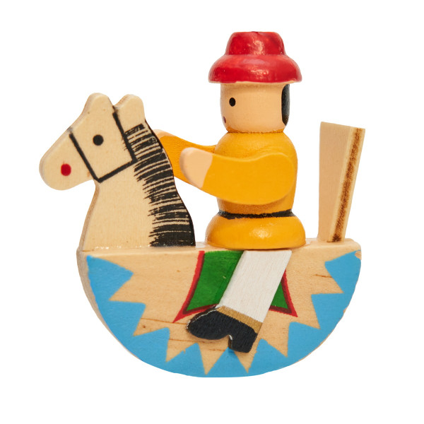 Набір новорічних іграшок - дерев'яні фігурки, 4 шт, 12x12 см, різнокольоровий, дерево (060726)