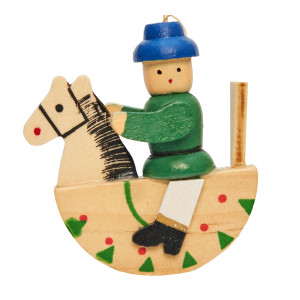 Набір новорічних іграшок - дерев'яні фігурки, 4 шт, 12x12 см, різнокольоровий, дерево (060726)