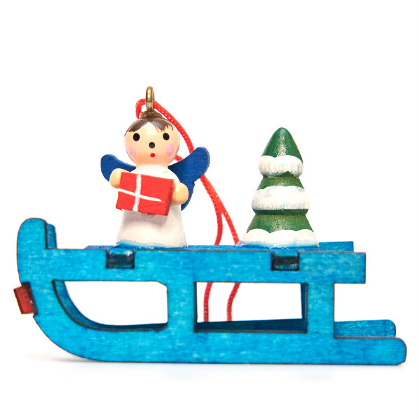 Набір новорічних іграшок - дерев'яні фігурки, 4 шт, 13x12 см, різнокольоровий, дерево (061181)