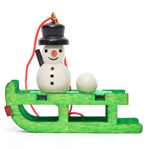 Набір новорічних іграшок - дерев'яні фігурки, 4 шт, 13x12 см, різнокольоровий, дерево (061181)