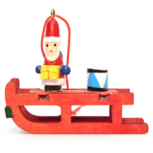 Набір новорічних іграшок - дерев'яні фігурки, 4 шт, 13x12 см, різнокольоровий, дерево (061181)