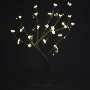 Світлодіодна декорація - дерево на підставці, 45x48x50 см, 256л, білий, теплий білий, IP44 (141226)