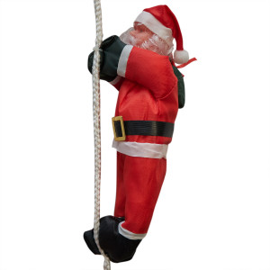 Вуличний декор три Діда Мороза 25 см, на мотузці (810214)