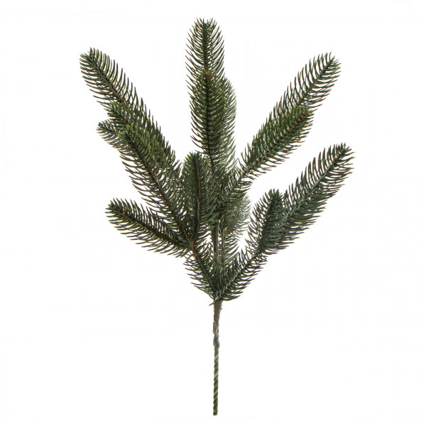 Новорічна декорація - хвойна гілочка, 38 см (ВЕТ-2/1)