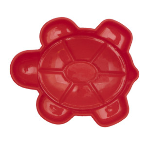 Формочка - черепашка, 9,3x7,6x2 см, червоний, пластик (JH2-003-2)