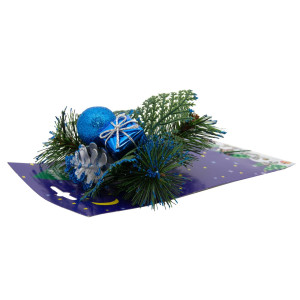 Декоративна гілочка, 20 см, блакитна (470983-4)