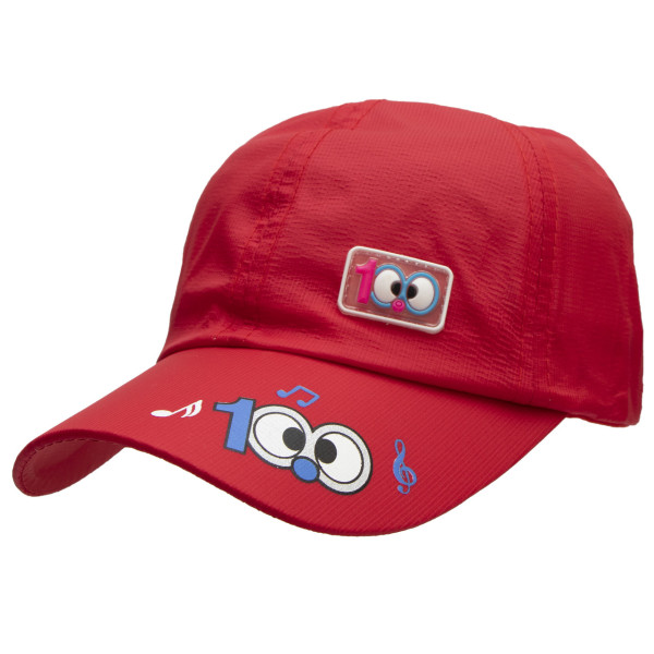 Кепка дитяча з емблемою, червоний, 54 см, 3-6 років, бавовна (517908)