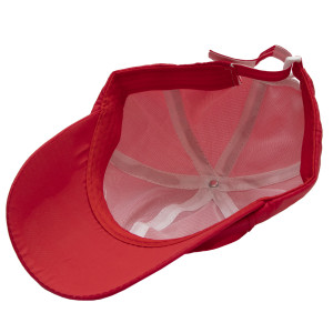 Кепка дитяча з емблемою, червоний, 54 см, 3-6 років, бавовна (517908)