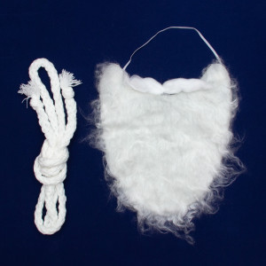 Карнавальний костюм  Санта Клаус (Дід Мороз)  для дорослого 180см, вельвет, червоний з білим (462414)