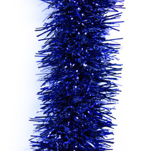 Новорічна прикраса - мішура, 200x7 см, ПВХ, синя (ГСС-70/70/2-2)