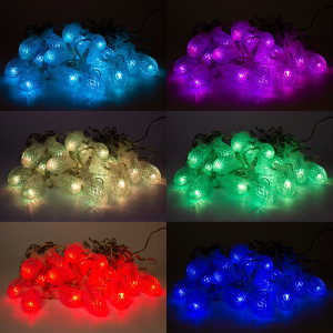 Світлодіодна гірлянда-нитка, 5,7 м, 20 л, 3,5x5,5 см, змінює колір, IP44 (651580)