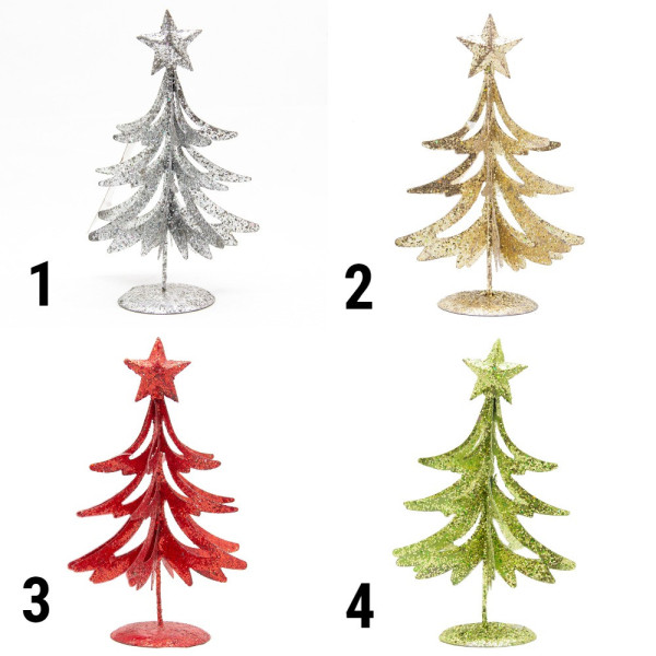 Настільна ялинка, 15 см, золотистий, дріт (000715-2)