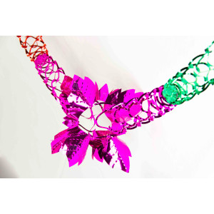 Гірлянда-розтяжка - 270 см довжина, 20 см діаметр, різнокольорова, ПВХ, папір (610112)