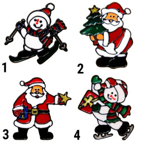 Новорічна прикраса - наліпка на вікно сніговик на ковзанах, 15x15 см, білий, ПВХ (160449-4)