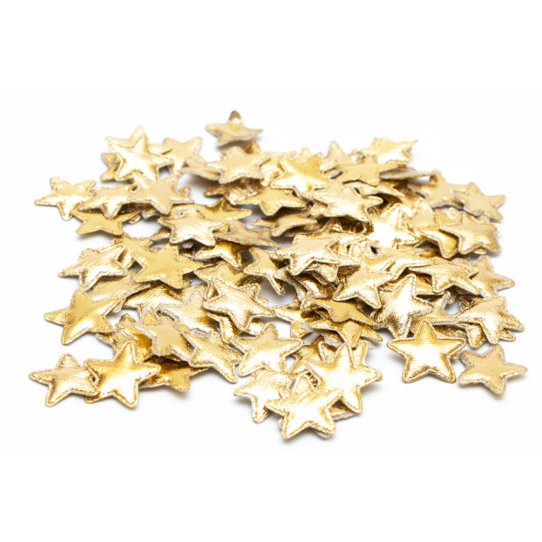 Хлопавка пневматична, 25 см, золотисті зірочки з тканини (400645-1)