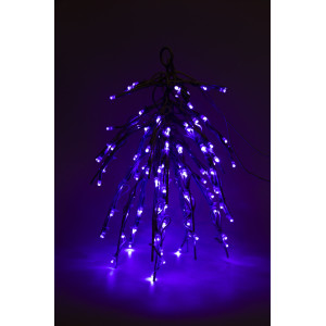 Світлодіодна декорація - люстра, 50x45 см, 1,5 м, 100л, синій, IP20 (051144)