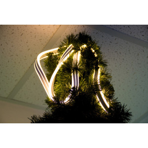 Неонова світлодіодна гірлянда-трубка SMD2835 LED, 5 м, теплий білий, кріплення, IP20 (950101)