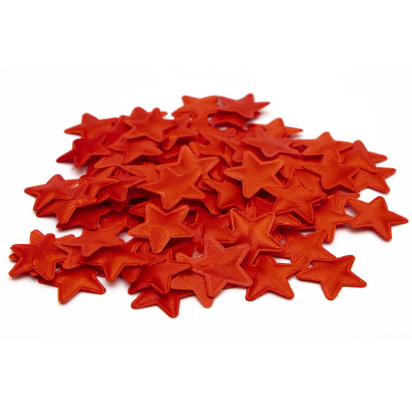 Хлопавка пневматична, 25 см, червоні тканинні зірочки (400638-1)