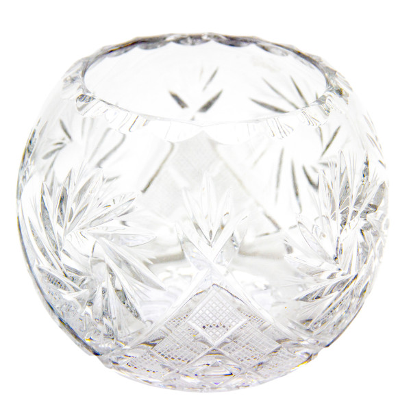 Кришталева ваза - куля для квітів, 10 см, кришталь (5594)