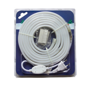 Неонова світлодіодна гірлянда-трубка SMD2835 LED, 3 м, синій, кріплення, IP20 (950033)