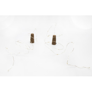 Світлодіодні гірлянди для пляшки з пробкою, 2 шт, 90 см, 10 л, 3xLR44, теплий білий, IP20 (141356)