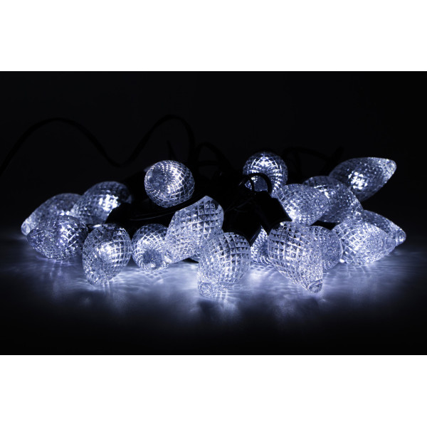 Світлодіодна гірлянда з насадками, 2 м, 20 л, холодний білий, IP20 (650958)