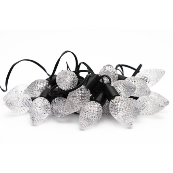 Світлодіодна гірлянда з насадками, 2 м, 20 л, холодний білий, IP20 (650958)