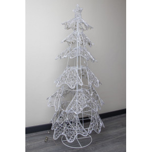 Світлодіодна декорація - ялинка, 150 см, 280л, білий, холодний, IP20 (051496)