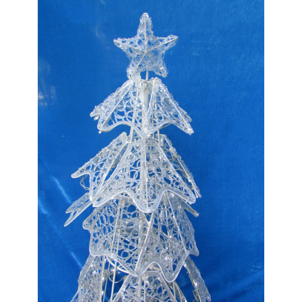 Світлодіодна декорація - ялинка, 150 см, 280л, білий, холодний, IP20 (051496)