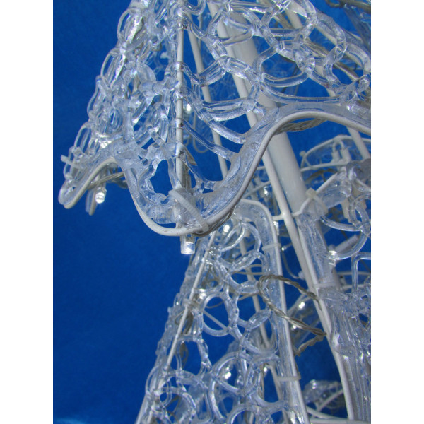 Світлодіодна декорація - ялинка, 150 см, 280л, білий, холодний, IP20 (051496)