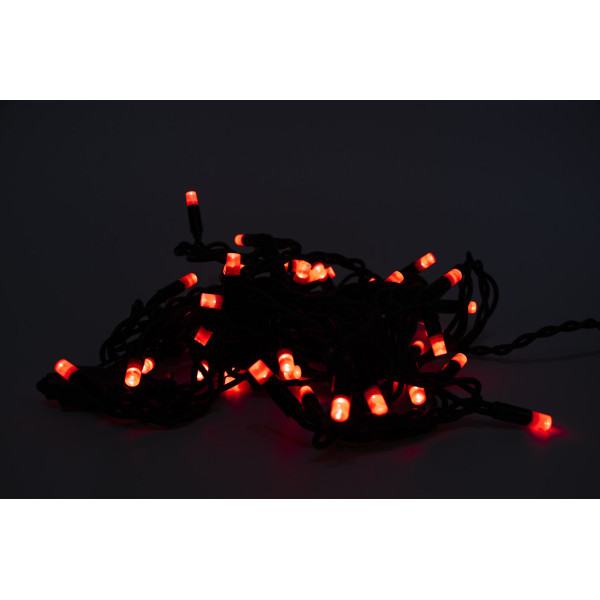 Світлодіодна гірлянда, 5 м, 50 л, червоний,  IP44 (040582)