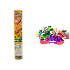 Хлопавка пневматична, 30 см, різнокольорові фігурки з фольги (400256)