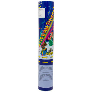 Хлопавка пневматична, 30 см, різнокольорові смужки з паперу (400195)